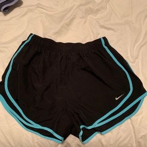 black and blue nike shorts